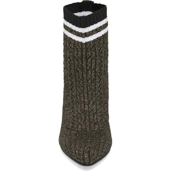 Stuart Weitzman Waverly Black Gold Sock Bootie Women's Sz 8.5 NWB $575 - Picture 5 of 10